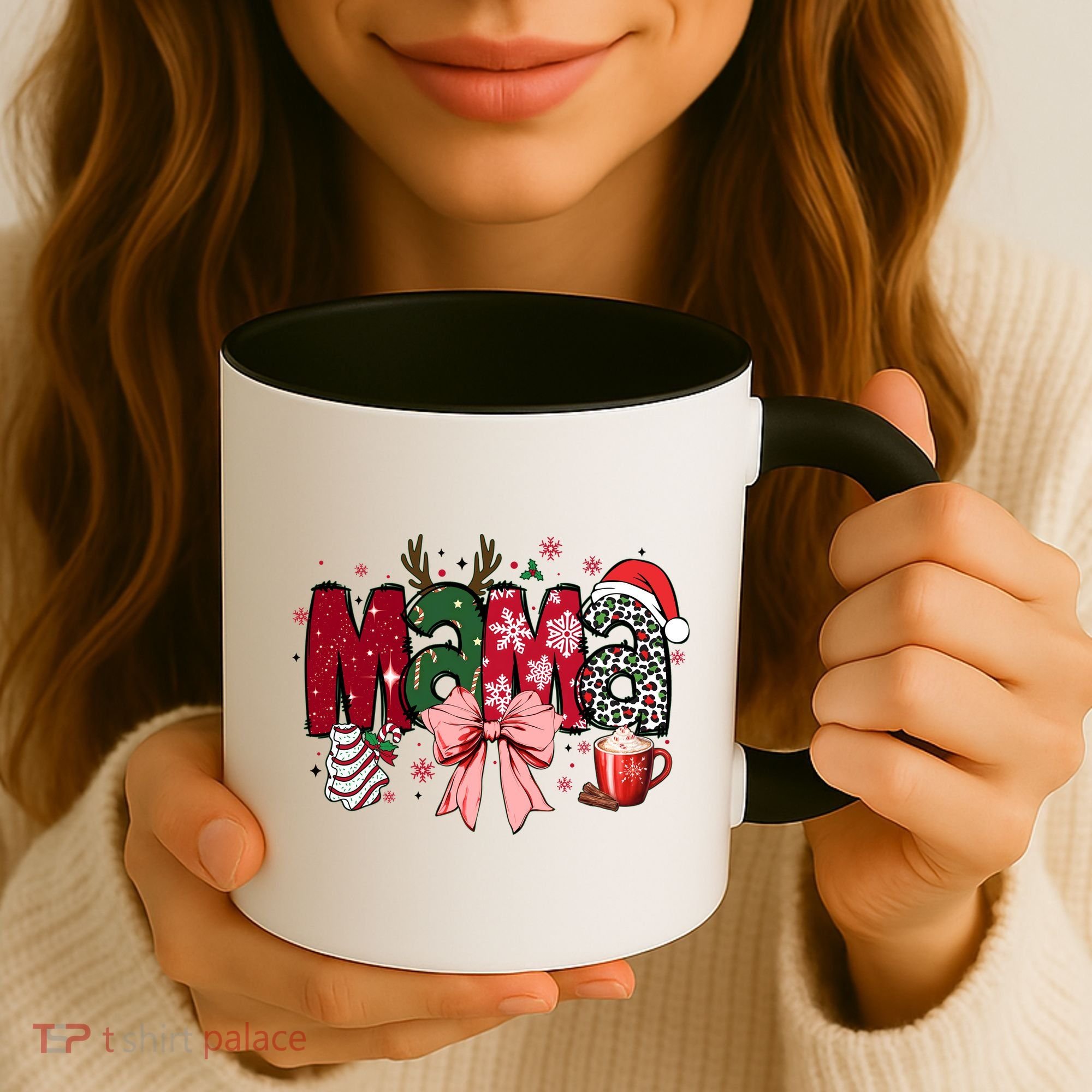 Cute Christmas Holiday Mama Coffee Mug