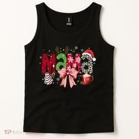 Cute Christmas Holiday Mama Tank Top thumb 2