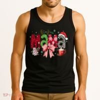 Cute Christmas Holiday Mama Tank Top thumb 3
