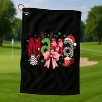 Cute Christmas Holiday Mama Golf Towel thumb 1