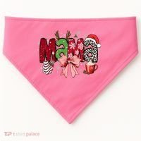 Cute Christmas Holiday Mama USA-Made Doggie Bandana thumb 0