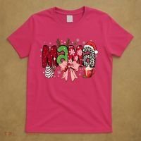 Cute Christmas Holiday Mama T-Shirt thumb 5