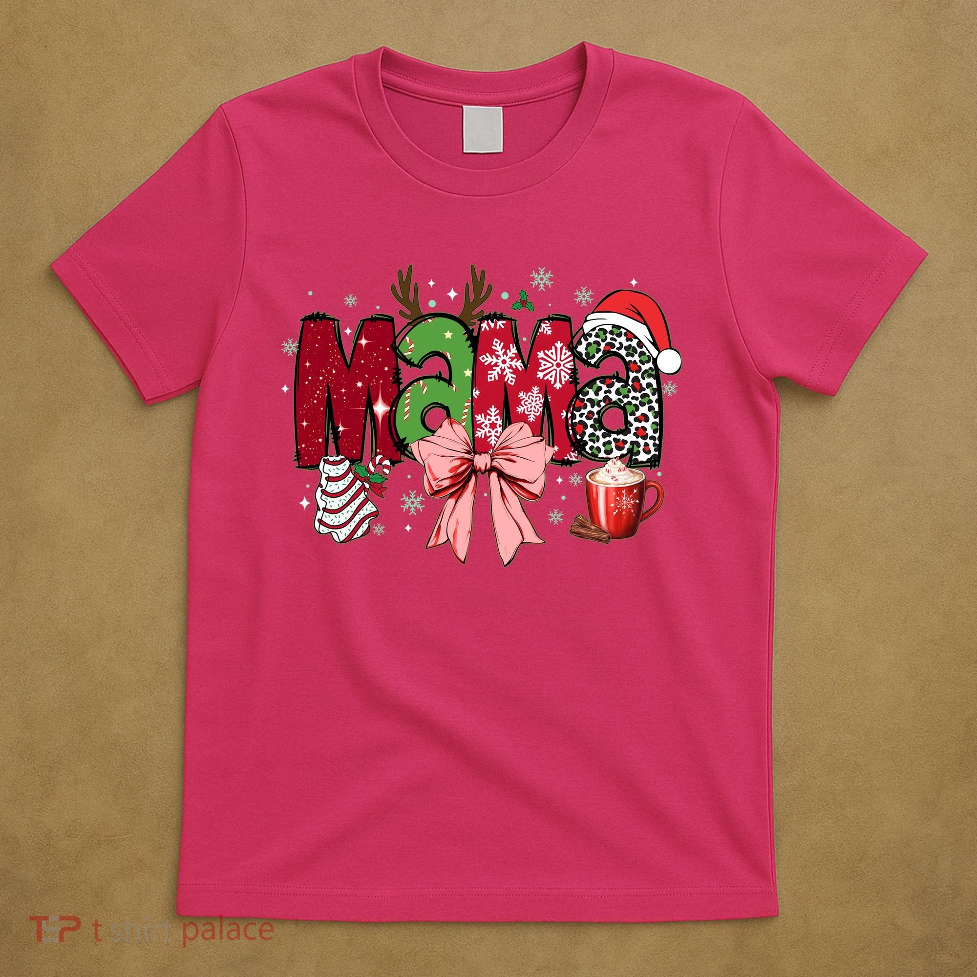 Cute Christmas Holiday Mama T-Shirt