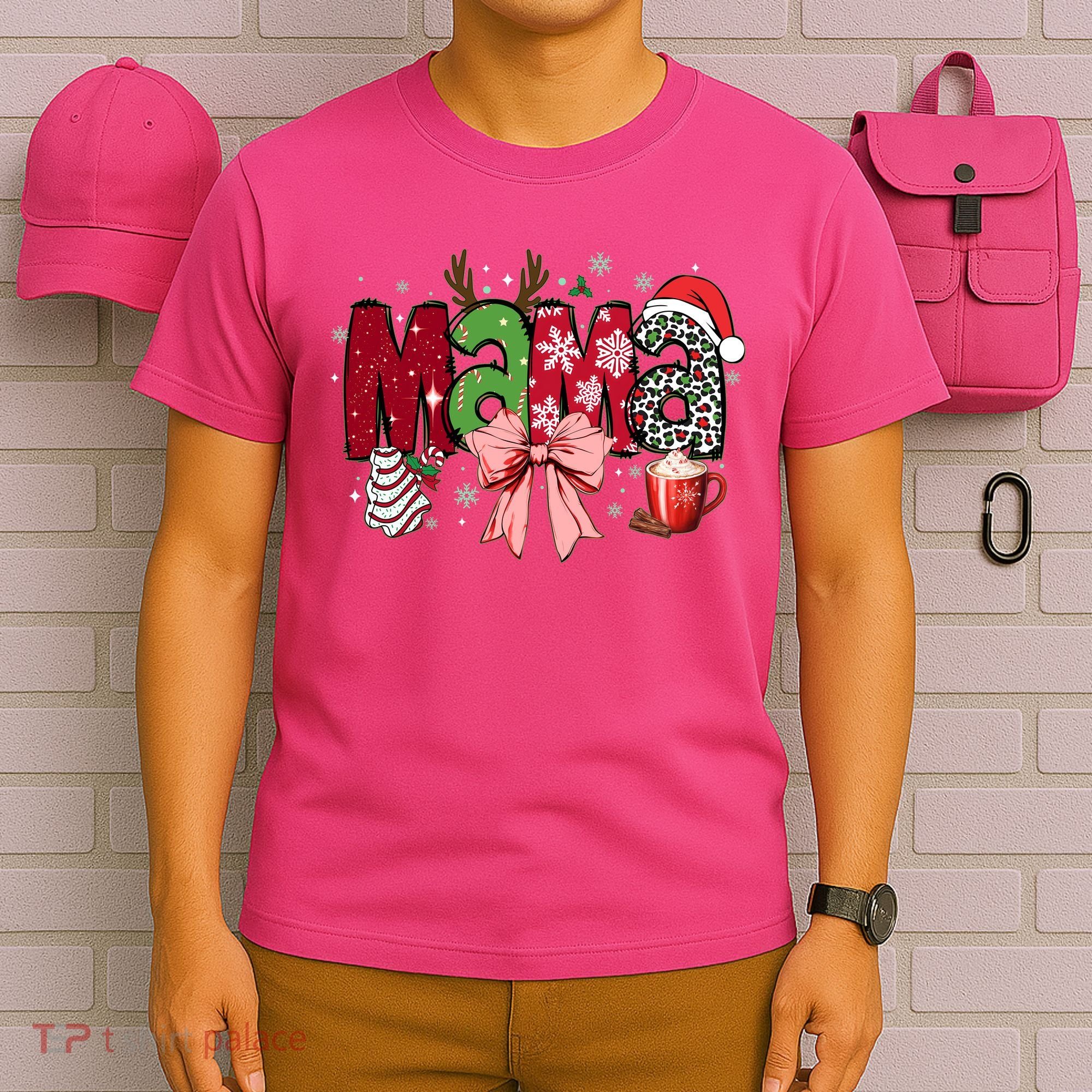 Cute Christmas Holiday Mama T-Shirt