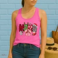 Cute Christmas Holiday Mama Women's Tank Top thumb 2