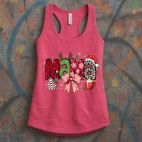 Cute Christmas Holiday Mama Women's Tank Top thumb 3