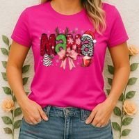 Cute Christmas Holiday Mama Women's T-Shirt thumb 2