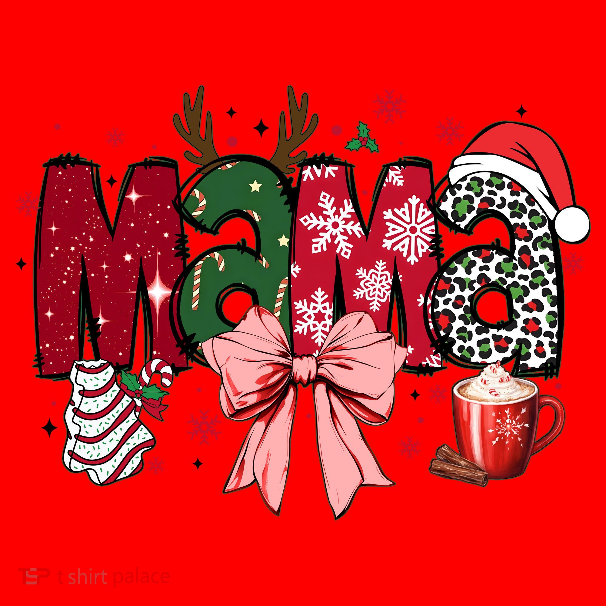 Cute Christmas Holiday Mama Santa Hat