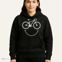 Cute Cycling Happy Face Gift Hoodie thumb 5