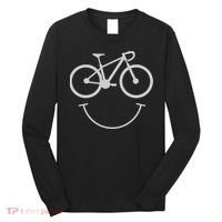 Cute Cycling Happy Face Gift Long Sleeve Shirt thumb 0
