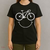 Cute Cycling Happy Face Gift T-Shirt thumb 4