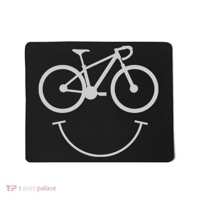 Cute Cycling Happy Face Gift Mousepad