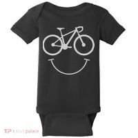 Cute Cycling Happy Face Gift Baby Bodysuit thumb 0