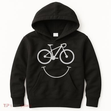 Cute Cycling Happy Face Gift Kids Hoodie