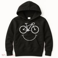 Cute Cycling Happy Face Gift Kids Hoodie thumb 0