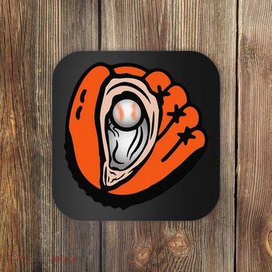 Chesapeake-Oyster-Catchers-Baseball Coaster