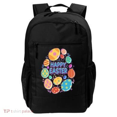 Cute Colorful Happy Easter Eggs Backpack