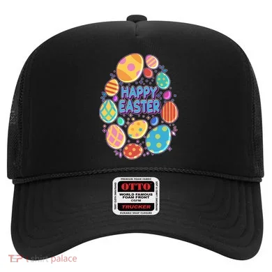 Cute Colorful Happy Easter Eggs Hat