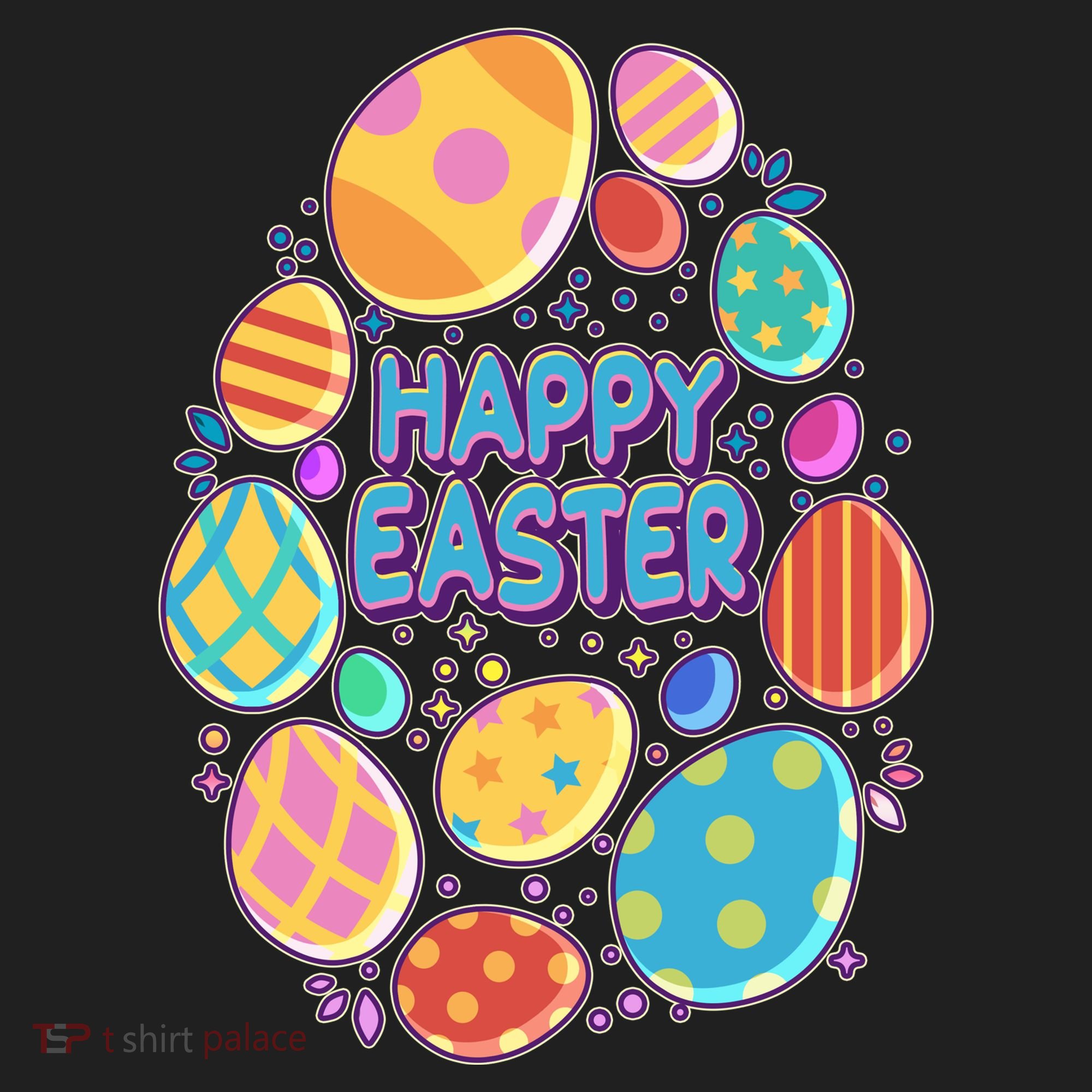 Cute Colorful Happy Easter Eggs Hat