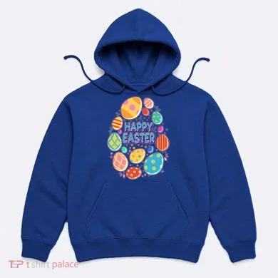 Cute Colorful Happy Easter Eggs Hoodie