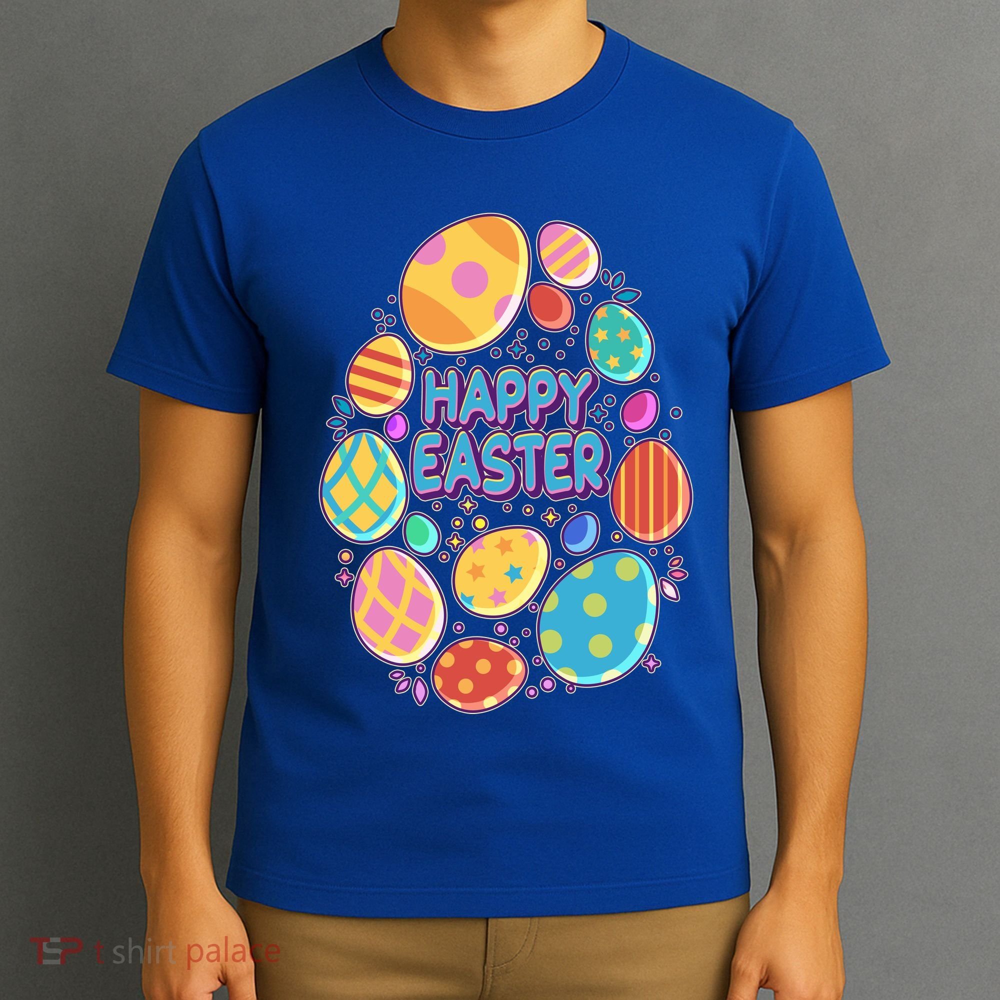 Cute Colorful Happy Easter Eggs T-Shirt