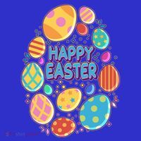 Cute Colorful Happy Easter Eggs T-Shirt thumb 7