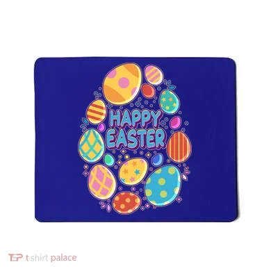 Cute Colorful Happy Easter Eggs Mousepad