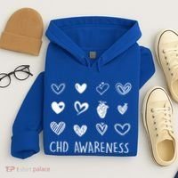 Chd Congenital Heart Disease Awareness Great Gift Hoodie thumb 4