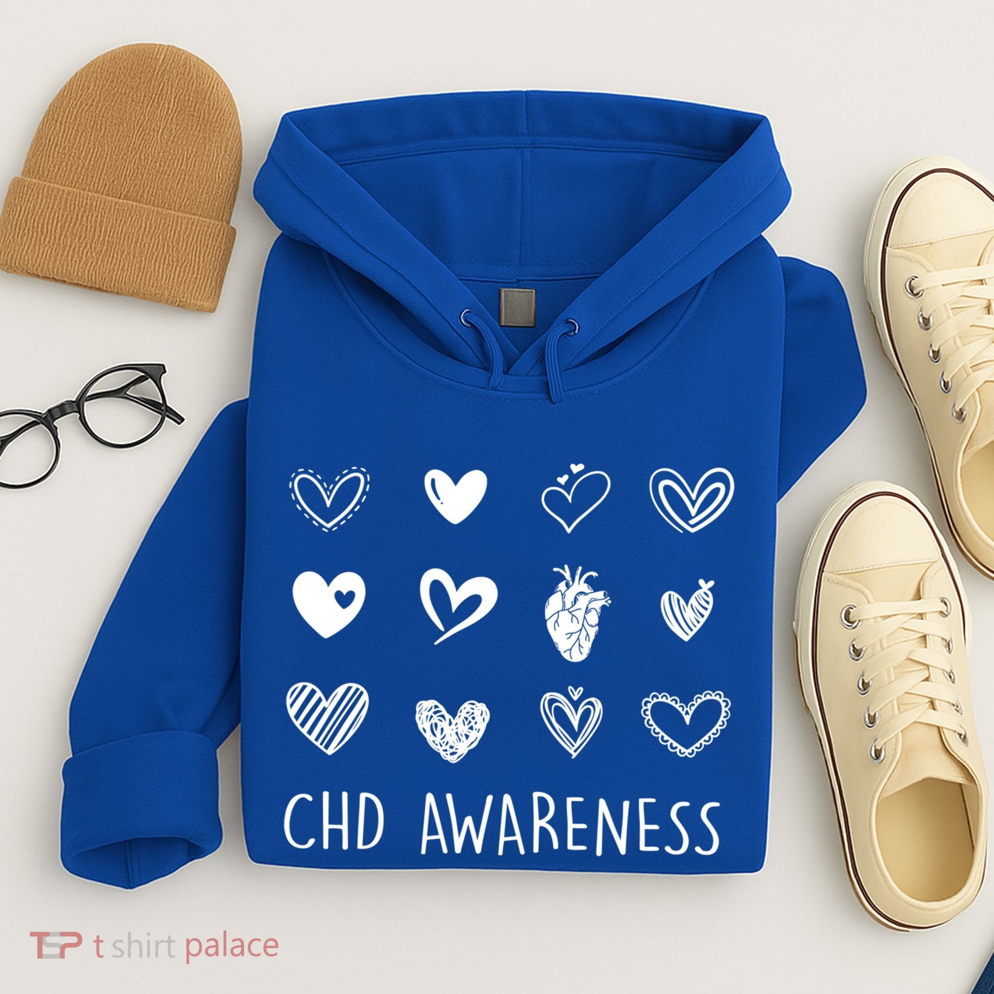 Chd Congenital Heart Disease Awareness Great Gift Hoodie