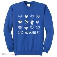 Chd Congenital Heart Disease Awareness Great Gift Sweatshirt thumb 0