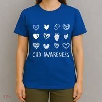 Chd Congenital Heart Disease Awareness Great Gift T-Shirt thumb 4