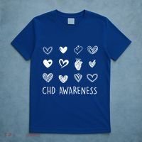 Chd Congenital Heart Disease Awareness Great Gift T-Shirt thumb 5