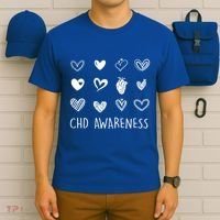 Chd Congenital Heart Disease Awareness Great Gift T-Shirt thumb 6