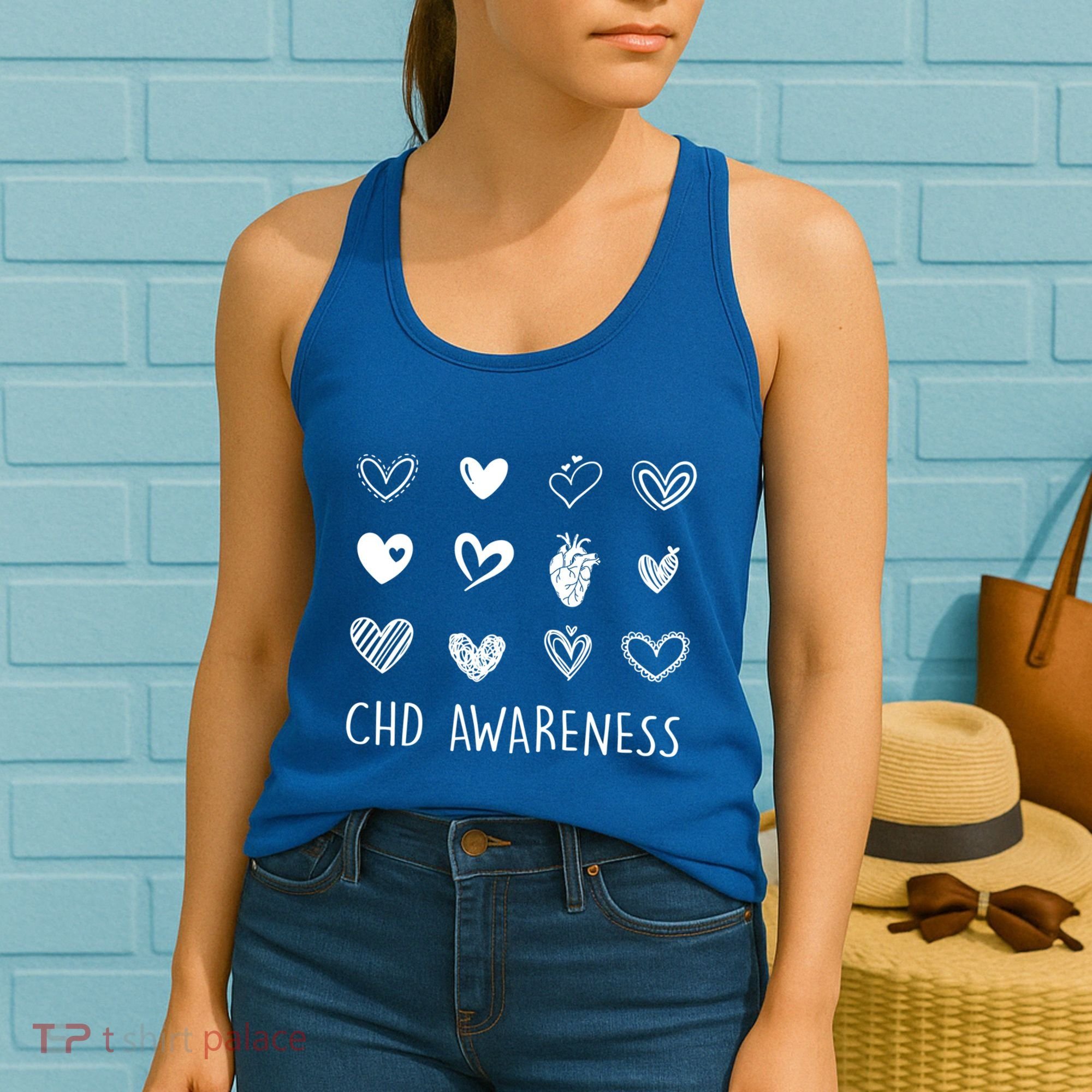 Chd Congenital Heart Disease Awareness Great Gift Women's Tank Top