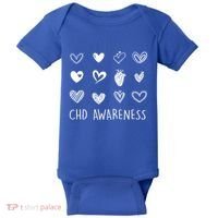 Chd Congenital Heart Disease Awareness Great Gift Baby Bodysuit thumb 0