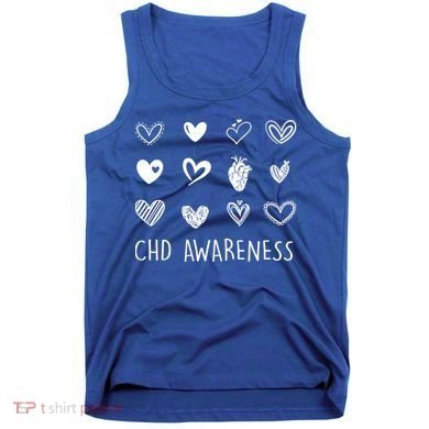 Chd Congenital Heart Disease Awareness Great Gift Tank Top