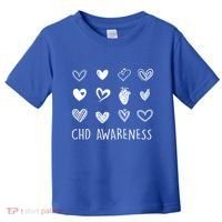 Chd Congenital Heart Disease Awareness Great Gift Toddler T-Shirt thumb 0
