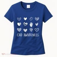 Chd Congenital Heart Disease Awareness Great Gift Women's T-Shirt thumb 0