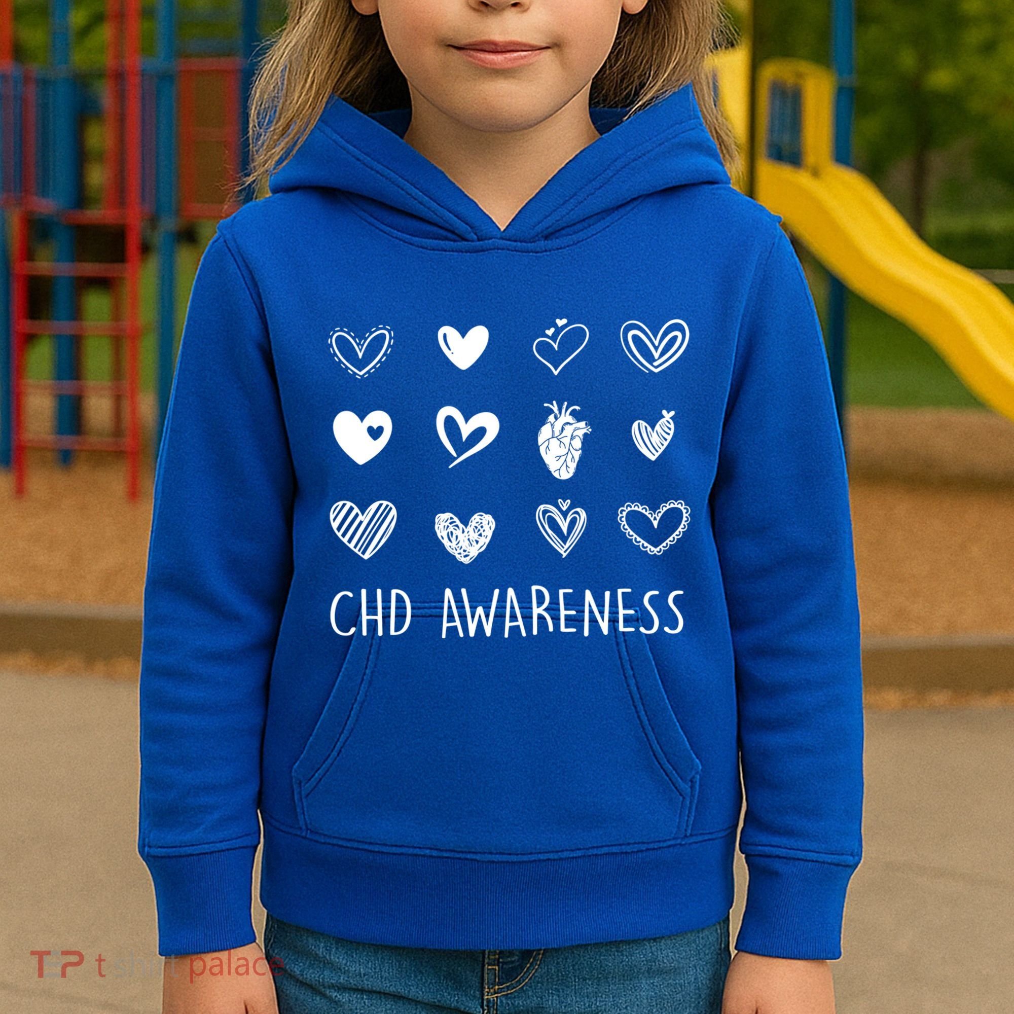 Chd Congenital Heart Disease Awareness Great Gift Kids Hoodie