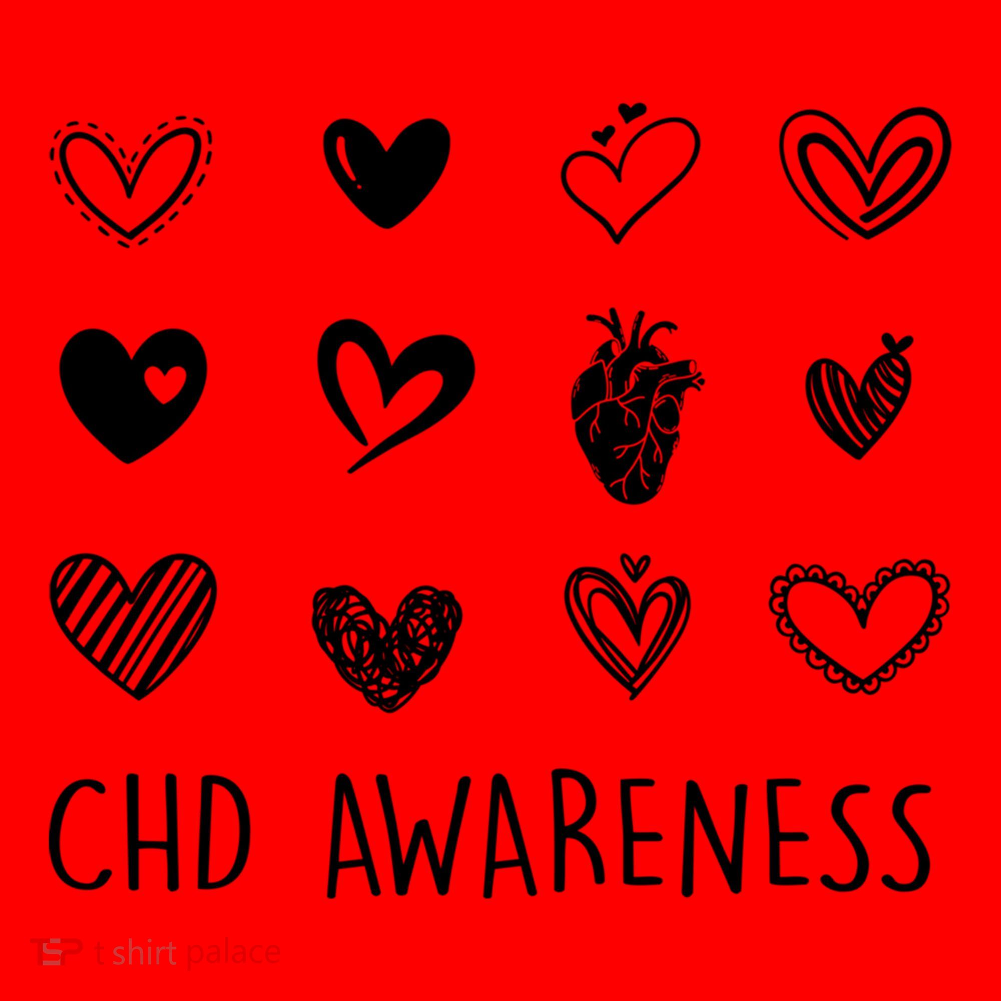Chd Congenital Heart Disease Awareness Great Gift Santa Hat