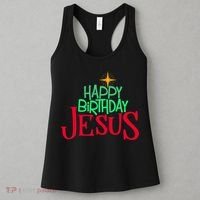Christian Christmas HAPPY BIRTHDAY JESUS Women Men Kids Gift Women's Tank Top thumb 3