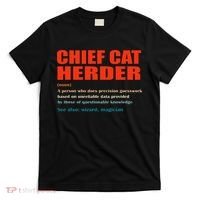 Chief Cat Herder Definition Wizard Magician T-Shirt thumb 0