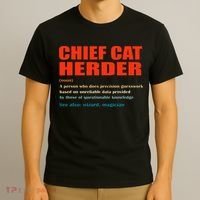 Chief Cat Herder Definition Wizard Magician T-Shirt thumb 3