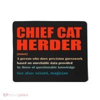 Chief Cat Herder Definition Wizard Magician Mousepad thumb 0