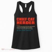 Chief Cat Herder Definition Wizard Magician Women's Tank Top thumb 0