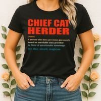 Chief Cat Herder Definition Wizard Magician Women's T-Shirt thumb 2