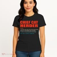 Chief Cat Herder Definition Wizard Magician Women's T-Shirt thumb 4