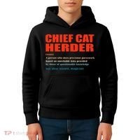 Chief Cat Herder Definition Wizard Magician Kids Hoodie thumb 4