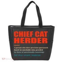 Chief Cat Herder Definition Wizard Magician Tote Bag thumb 0