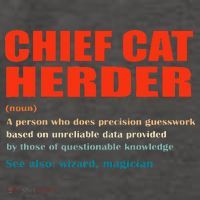 Chief Cat Herder Definition Wizard Magician Vector Backpack thumb 2